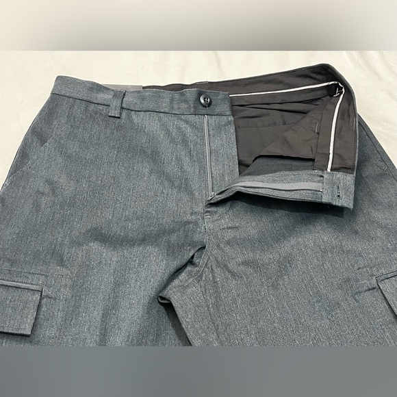 Express Charcoal Gray Trademark Relaxed Fit Wide Leg Dress Pants Men’s 34x32 - Picture 7 of 16